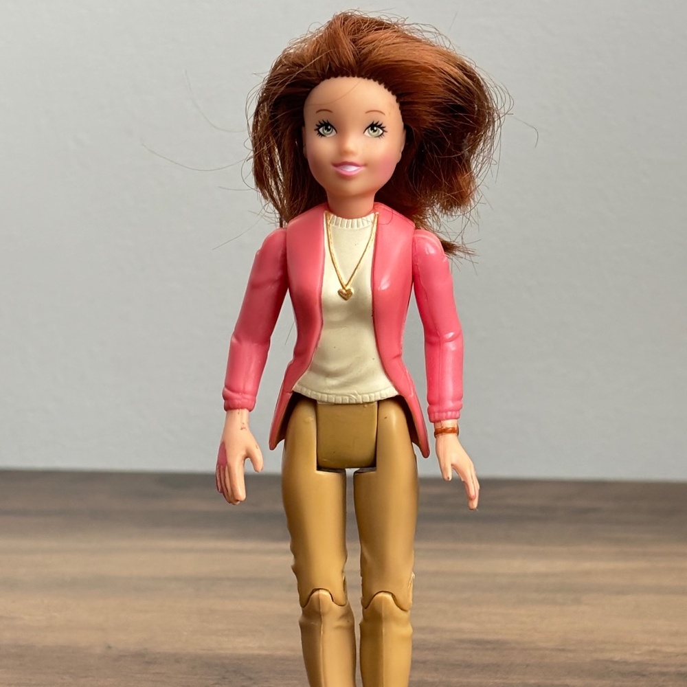 Fisher-Price LOVING FAMILY Dollhouse Mom Brown Hair Doll Figure 2002 Replacement